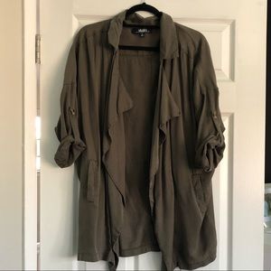 Lulus oversized olive green cardigan